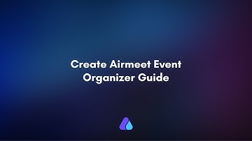 How to create an Airmeet event?| (OLDER VERSION)