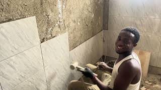 Complete Tiling of  interior || Ghana Dream House  From shopping to completion.