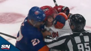 Anders Lee Incensed After Taking Elbow To Head From Dmitry Orlov