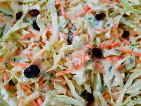 Vídeo: Salada De Repolho Com Passas