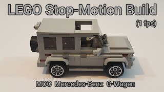 LEGO Stop-Motion Build - MOC Mercedes-Benz G-Wagen (1 fps) - How-To Tutorial Instructions