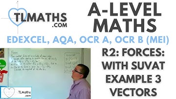 A-Level Maths: R2-06 Forces: With SUVAT Example 3 Vectors