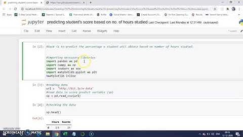 Using Linear Regression model for predicting student