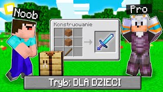 NOOB VS PRO PRZECHODZĄ MINECRAFTA DLA DZIECI!