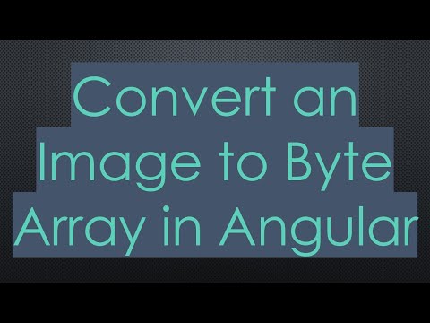Convert an Image to Byte Array in Angular