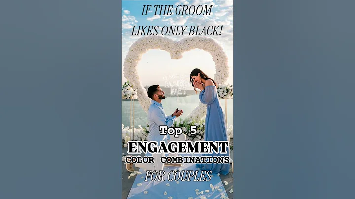 Engagement Color Combination Ideas for Couples 💍👫 | Trendy Looks 2025 | Viral Wedding Shorts#shorts