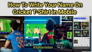 How To Write Your Name On Cricket T-Shirt in Mobile | Cricket Team Kit Photo Editing screenshot 5
