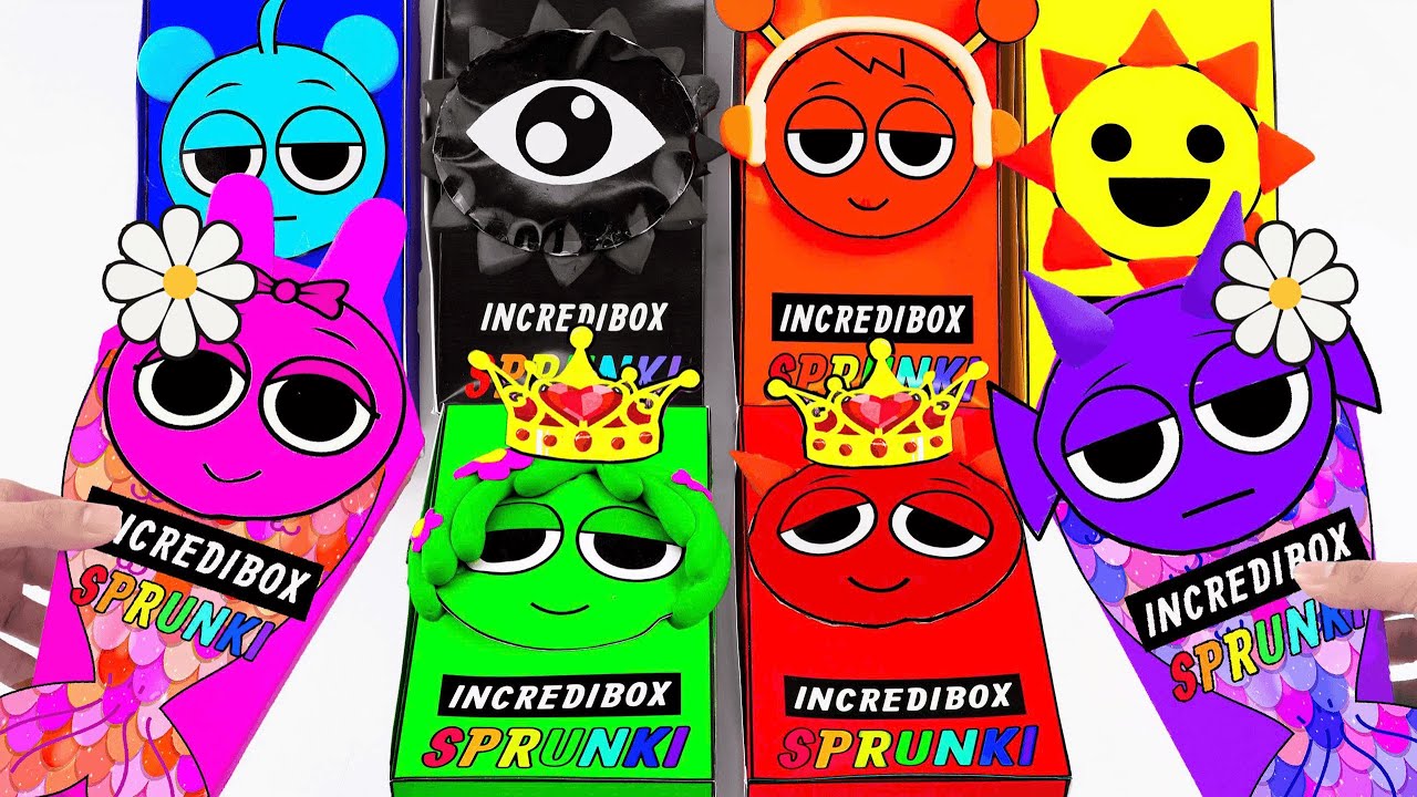 Paper DIY💖 Unboxing INCREDIBOX Blind Box, How to make Mr.Blind Bag ASMR