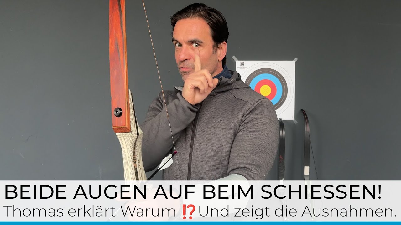 Maximale Präzision beim Bogenschießen: Beide Augen auf! Außer, wenn...