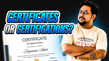 Certificates or Certifications? or should we just focus on Portfolio Projects?
