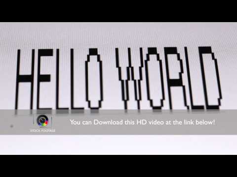 Typing Hello world
