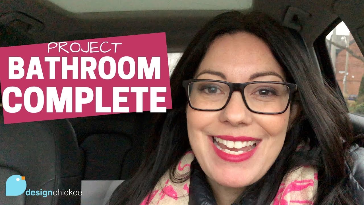 Bathroom Renovation Complete and Final Reveal - Designer Life! - YouTube