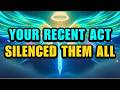 Chosen Ones They All Fell Silent After You Did This Your Recent Act Silenced Them All 