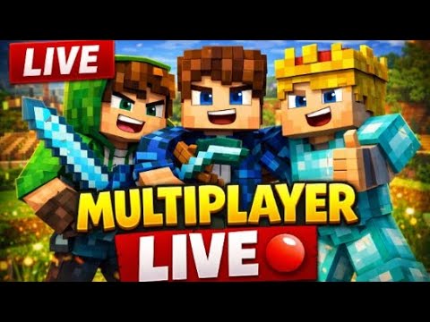 🔴 MINECRAFT Multiplayer Live | Friends ke saath Survival & Fun! - YouTube