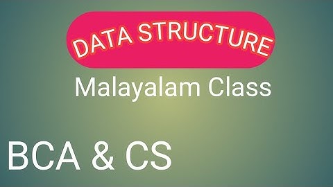 Calicut university BCA & CS datastructure  /introduction of datastructure malayalam class