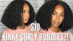 $10 KINKY CURLY BUNDLES?! WINE N' WIGS WEDNESDAY