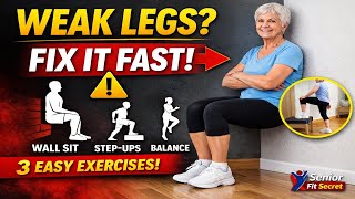 Over 60 Stop Weak Legs Fast with 3 Simple Exercises – Senior Fitness Tips