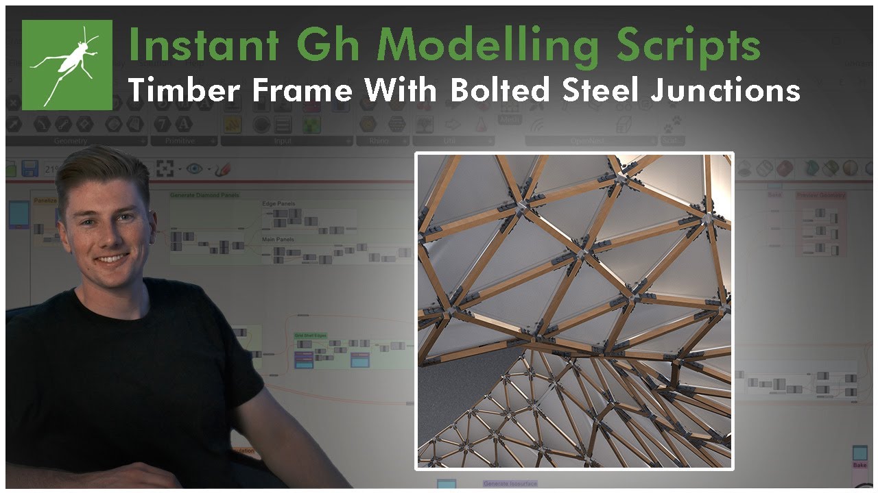 Grasshopper: Timber Frame With Bolted Junctions Workflow