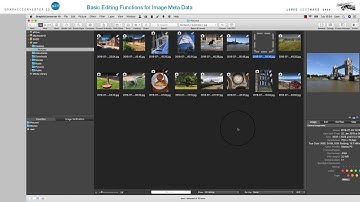 Basic Editing Functions for Image Meta Data in the GraphicConverter