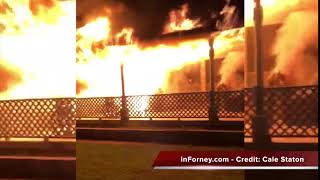 Overnight fire destroys Forney-area home