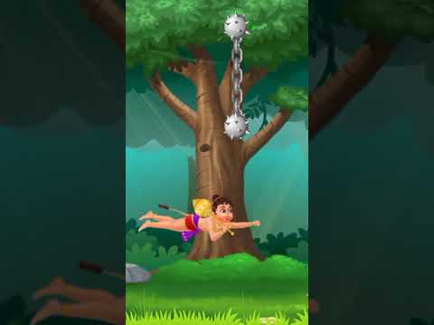Jai Shree Ram ❤️❤️ Little Hanuman Flying ⚡⚡Short #shorts #ytshorts #shortsfeed #hanuman