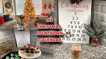 DIY Christmas Countdown Calendar with Cricut