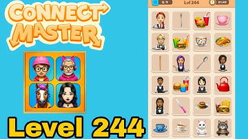 Connect master match puzzle level 244 solution walkthrough 