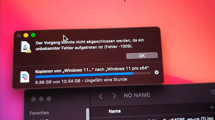 how to fix Error -1309 macOS