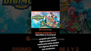 Digimon adventure en crunchi #crunchyroll #digimon #anime