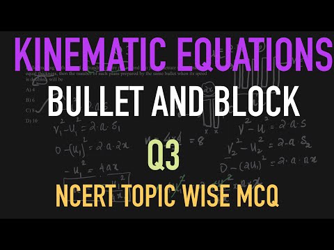 Bullet hitting a block | problem 3 | Bullet moving with a speed of hundred metre per second can
