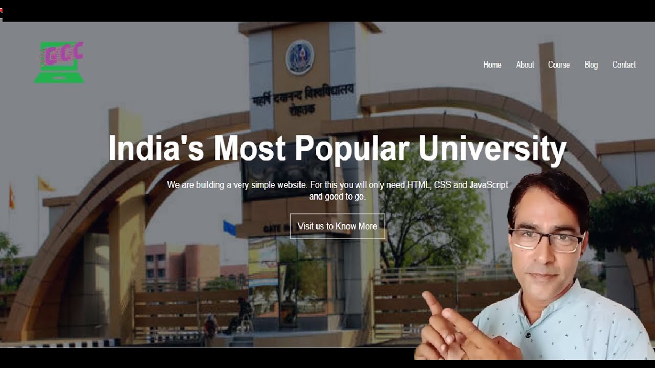 Make a Full Website using HTML and CSS | Website design with HTML and ...