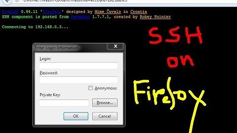 Firessh firefox addons
