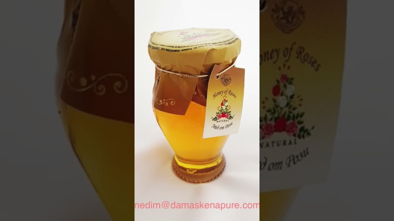 Natural Rose Honey with world famous Bulgarian rose oil. Inquiries📩E-mail: nedim@damaskenapure.com