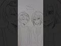 「ブラックお雛様」でのこのペア好き😭 #イラスト #からぴち #ぴちあーと #カラフルピーチ