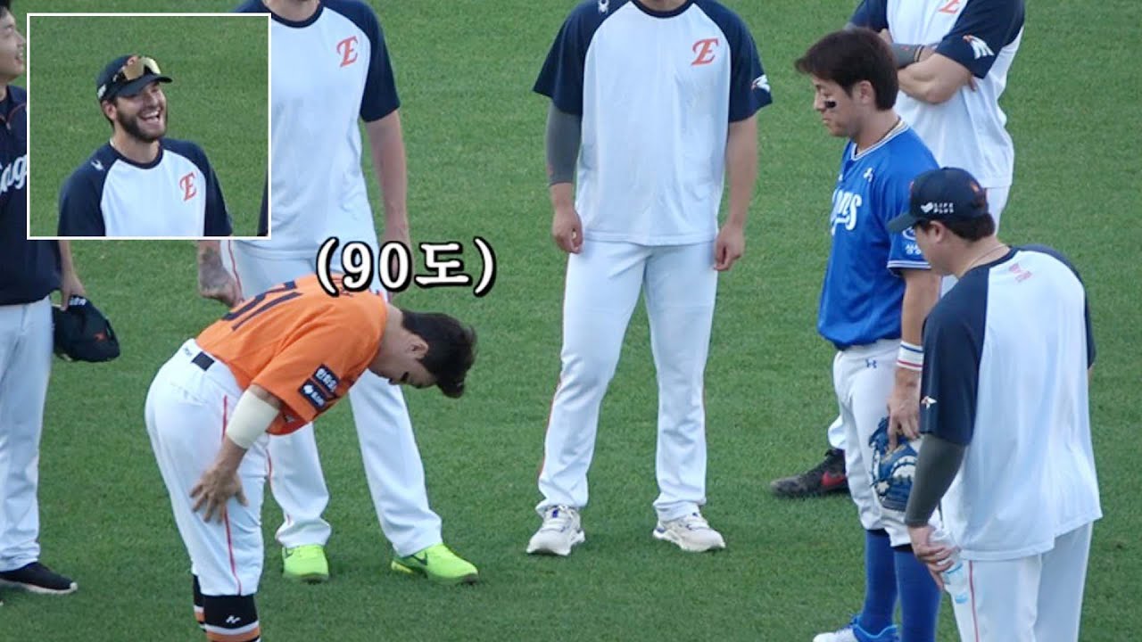 강민호, 이글스 유니폼 입은 손아섭 부르더니... (F. 선수를 찍는 폰세를 찍는 나) l 삼성라이온즈 vs 한화이글스 (25.08.29) l 현장직캠
