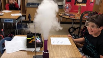 Genie in the Bottle in RamZland!⚗️2H2O2 + MnO2 — 2H2O + O2