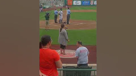 National Anthem at the Fort Wayne Tin Caps game.  ...