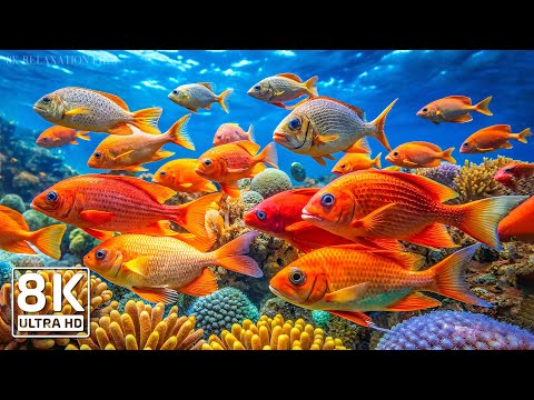 Underwater World 8K ULTRA HD Explore Marine Life Sea Animals With Relaxing Music For Sleep 8 