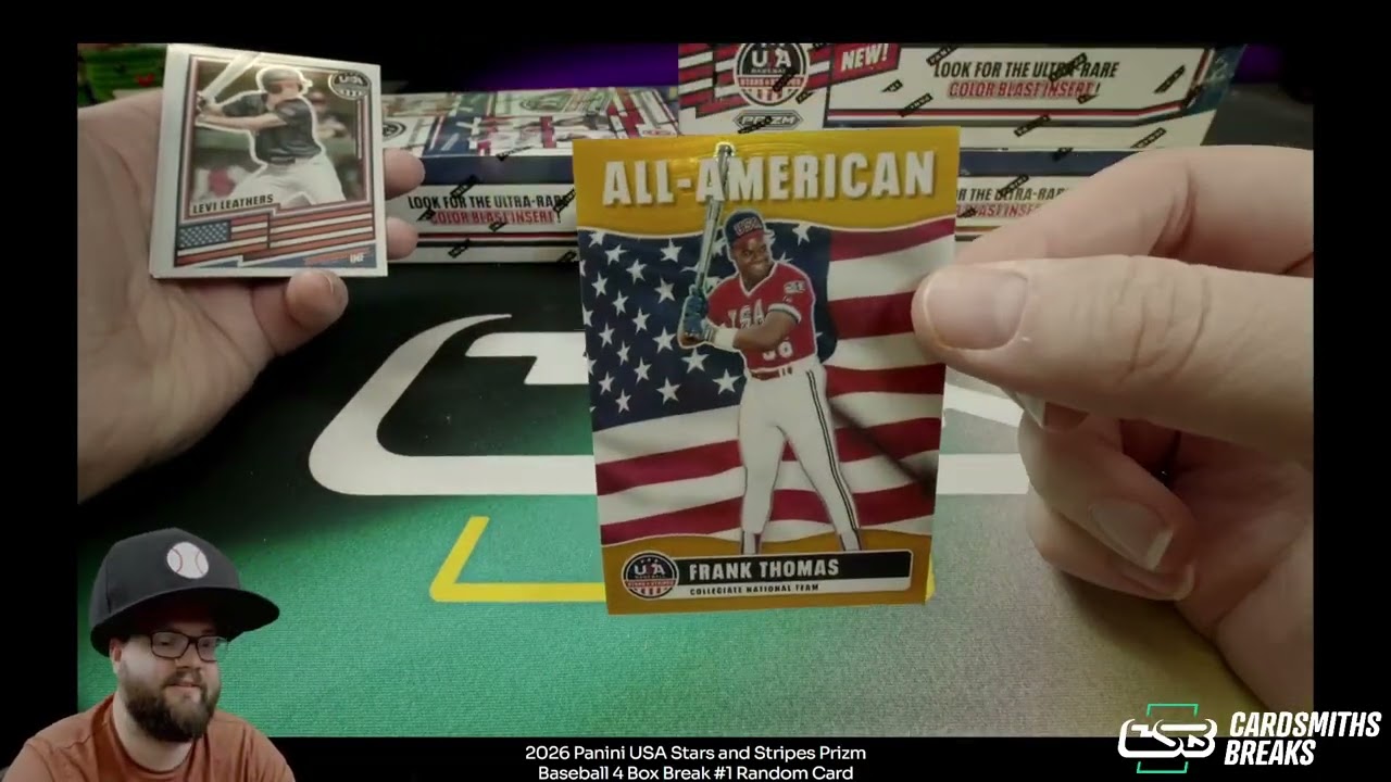 2026 Panini USA Stars and Stripes Prizm Baseball 4 Box Break #1