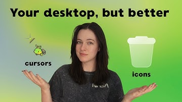 Making my PC desktop cozy for free (icons, cursor, and animated wallpaper tutorial)