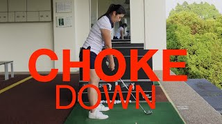 Choking Down a Club - Golf with Michele Low