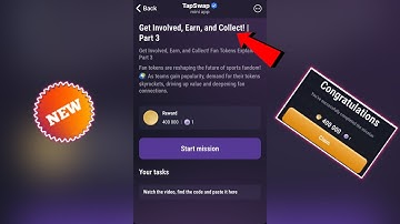 Get Involved, Earn, and Collect! |Part 3 | Tapswap Code