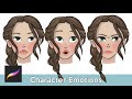 How to Create Character Emotions on Procreate - time-lapse