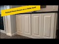 Raised Panel Cabinet Doors on Table Saw -  MDF - Scoop Profile