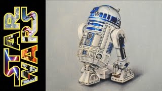 DIBUJANDO A R2D2 / DRAWING R2D2 FROM STAR WARS