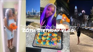 20TH BIRTHDAY TRIP| Solo Trip to Charlotte, Funny Bus City Tour, Fahrenheit Restaurant| vlog 4