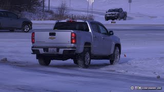 Vehicles sliding on icy I-70 ramp in Pickerington, Ohio - December 24, 2022