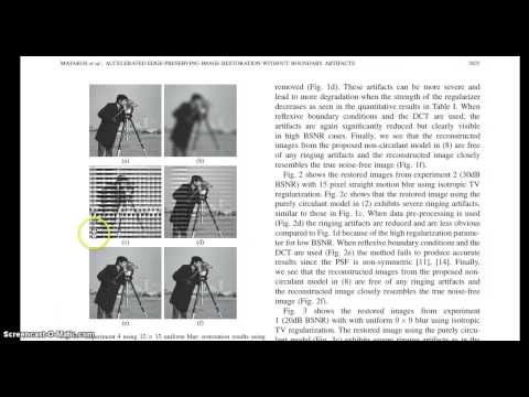 Accelerated Edge Preserving Image Restoration Without Boundary Artifacts