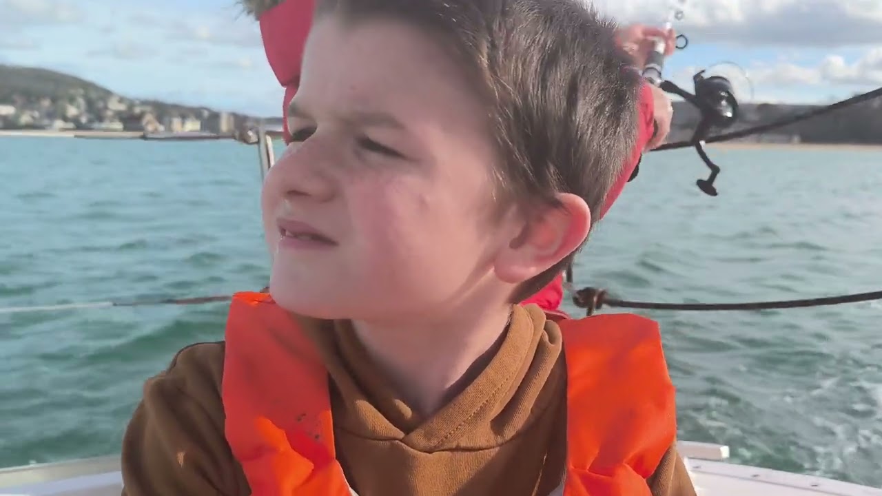 ⁣sorti du voilier cherry pour une balade et peche en mer