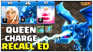 Th14 Electro Dragon | Th14 Queen Charge Recall Electro Dragon | Best TH14 Attack Strategy